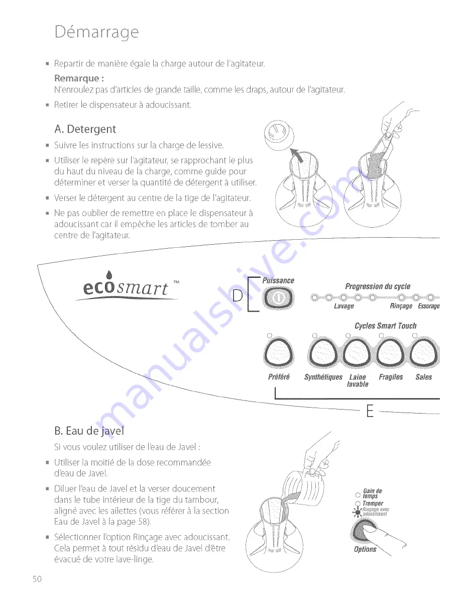 Fisher & Paykel WA37T26GW2 Installation Instructions And User Manual Download Page 50