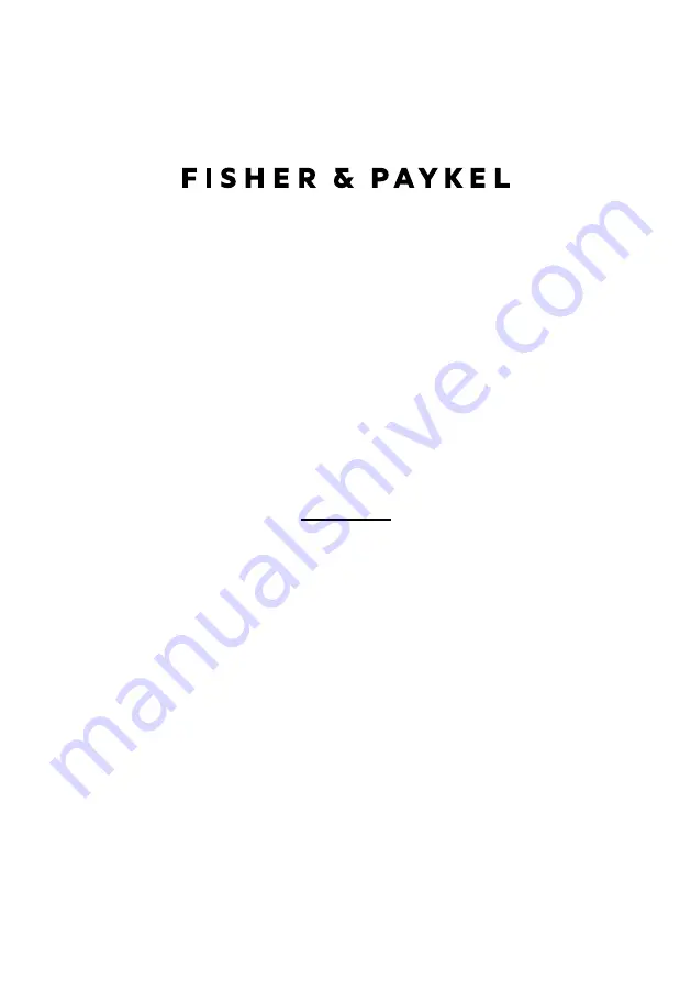 Fisher & Paykel WM1280J Скачать руководство пользователя страница 1