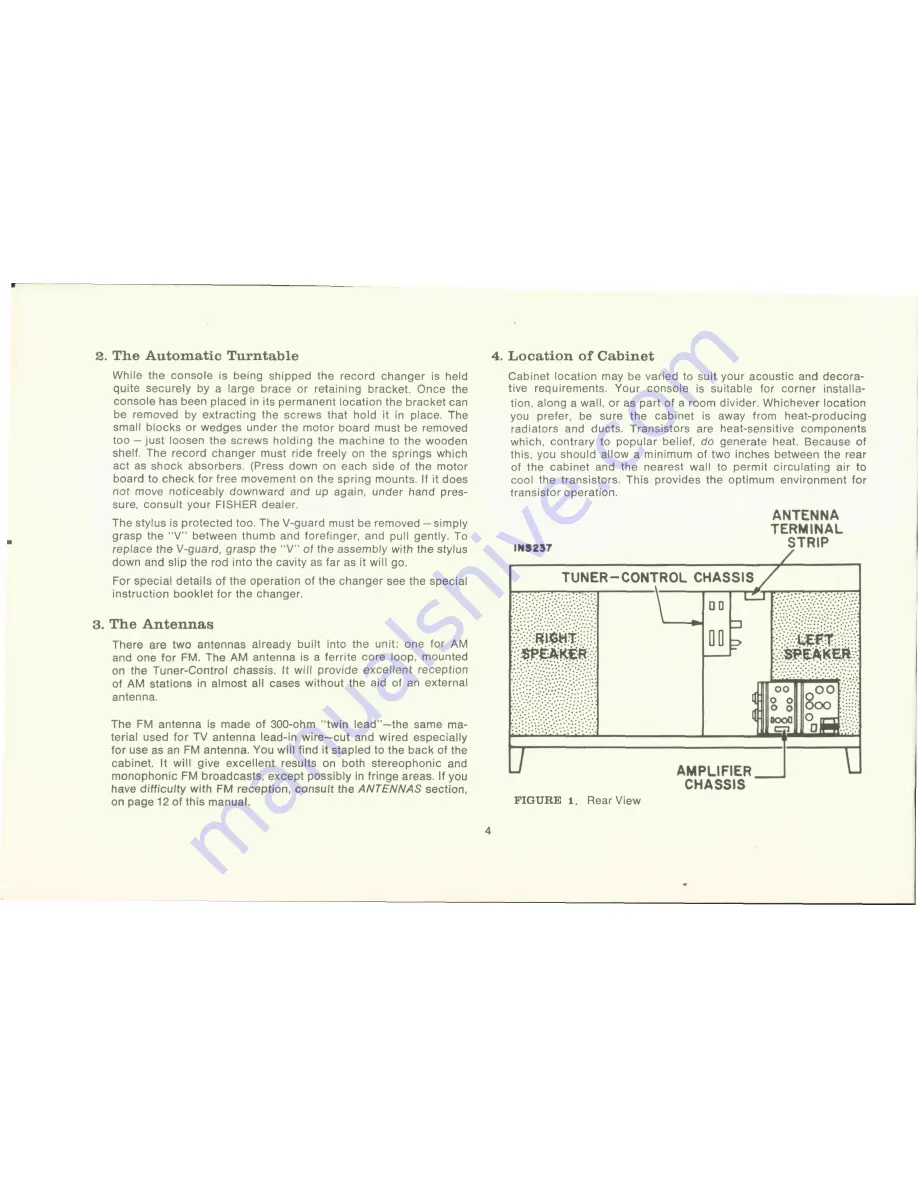 Fisher Electra E-491 Operating Instructions And Warranty Download Page 6