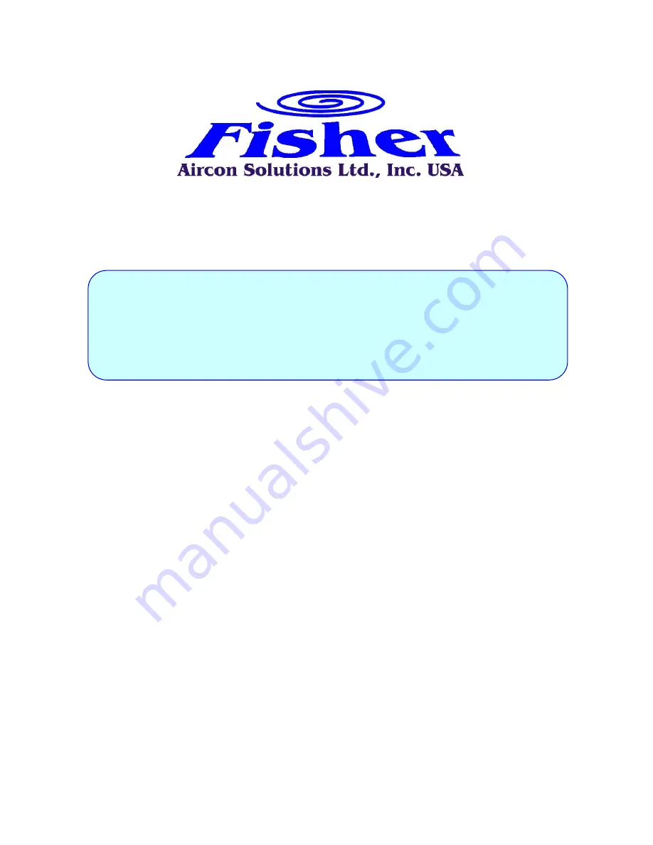 Fisher FSK-124HF Technical & Service Manual Download Page 1