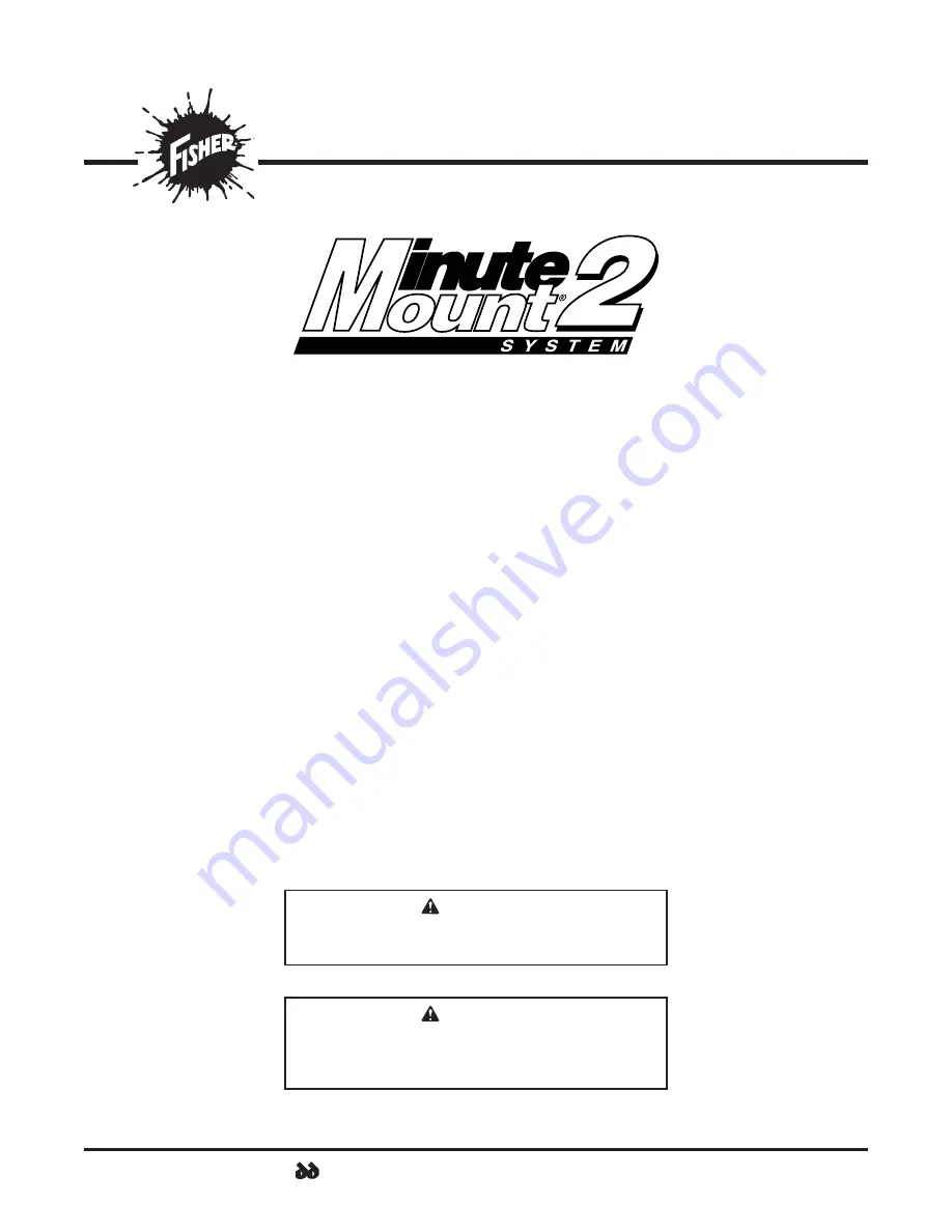 Fisher Minute Mount 2 LD Series Скачать руководство пользователя страница 1