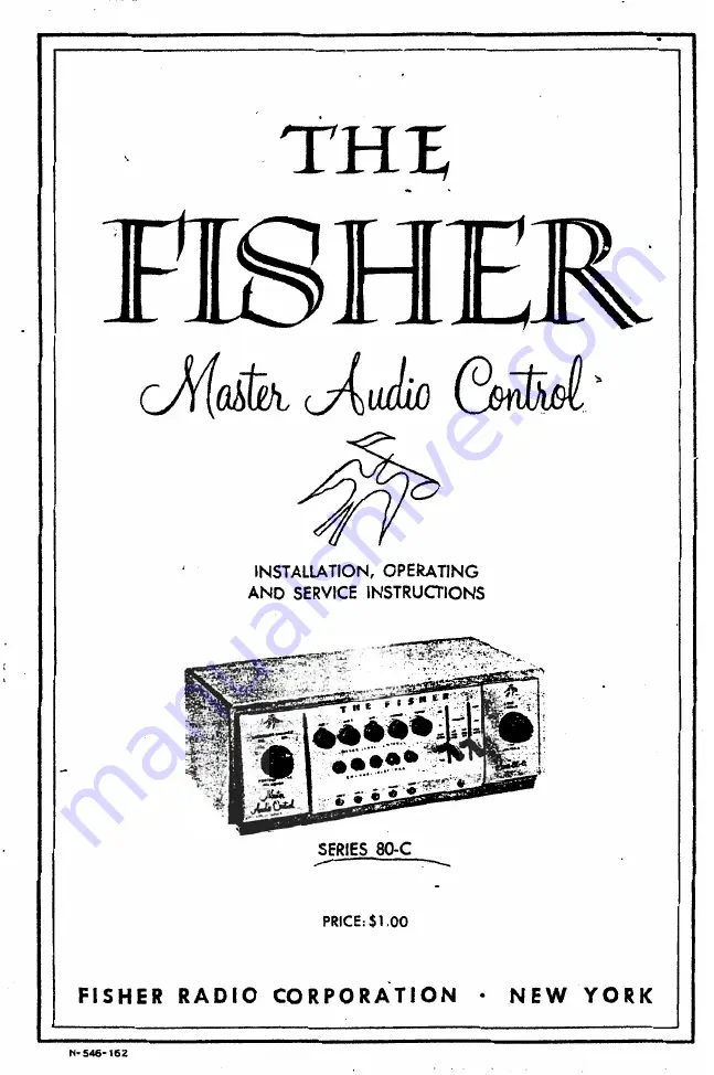 Fisher Series 80-C Installation & Operation Manual Download Page 1