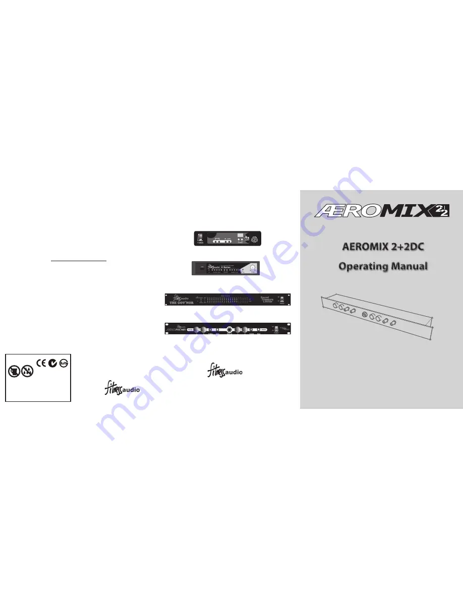 FITNESS AUDIO Aeromix 2+2 DC Operating Manual Download Page 2