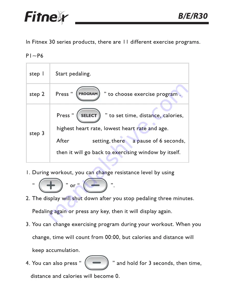 Fitnex B:08 User Manual Download Page 13