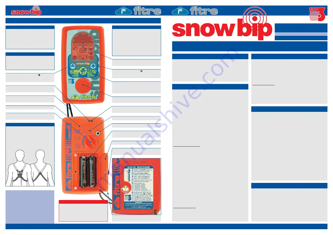 FITRE SnowBip RT3 Скачать руководство пользователя страница 1