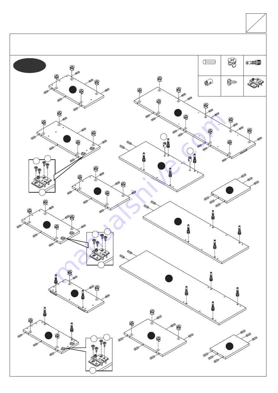 Flair Furnishings Slick Triple Bunk Assembly Instructions Manual Download Page 15