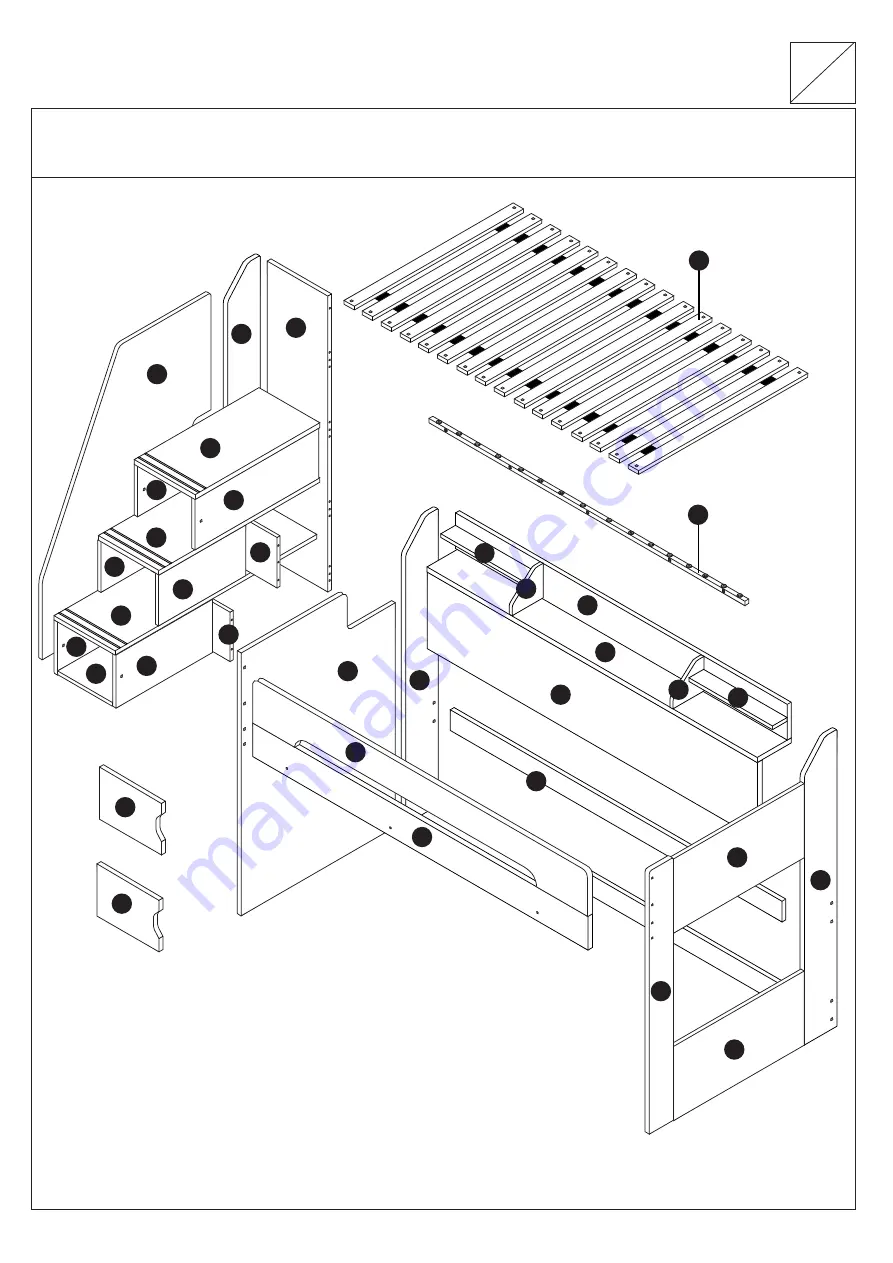 Flair Furnishings Stepaside Assembly Instructions Manual Download Page 3