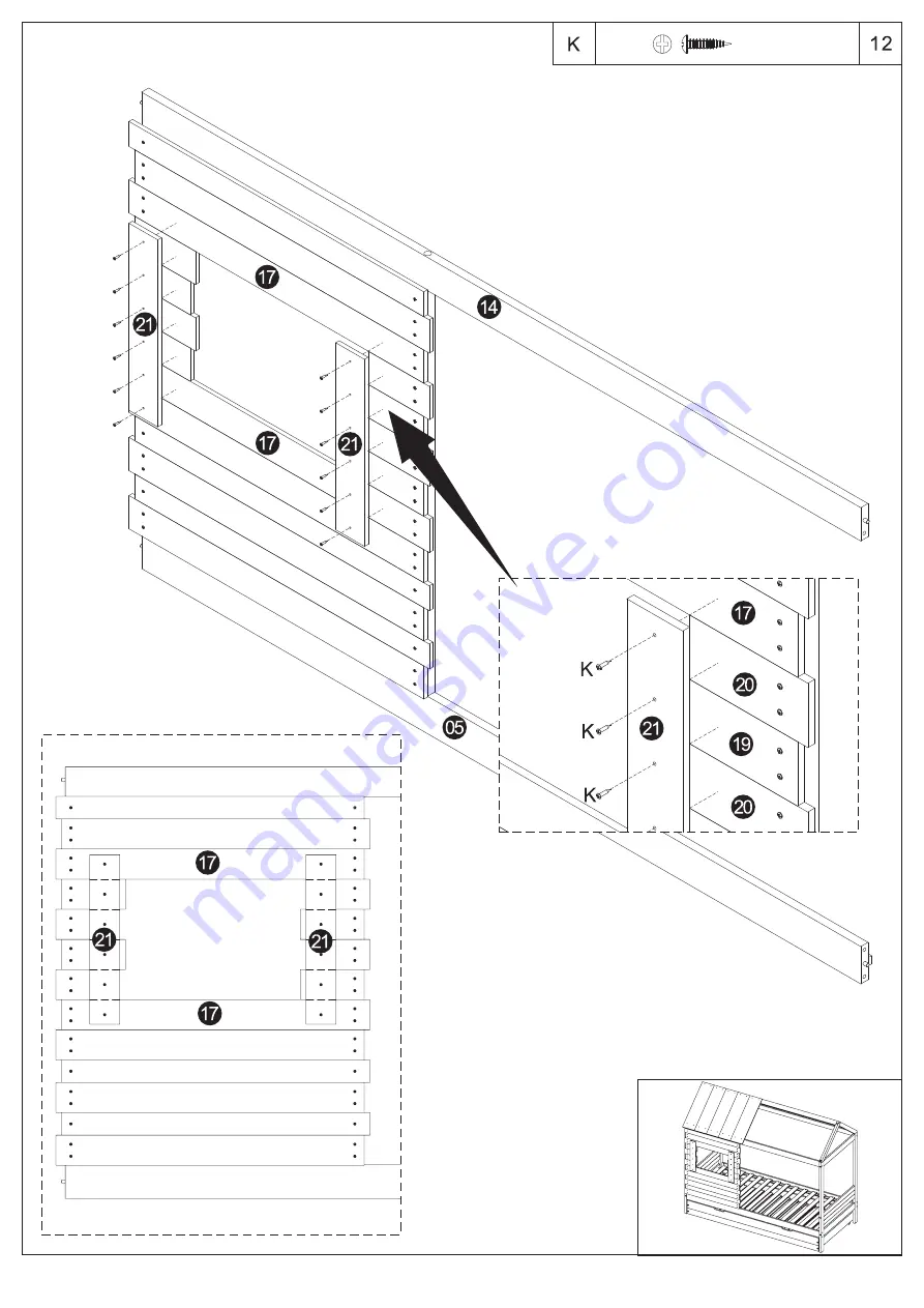 Flair Furnishings Woodland Trundle House Скачать руководство пользователя страница 11