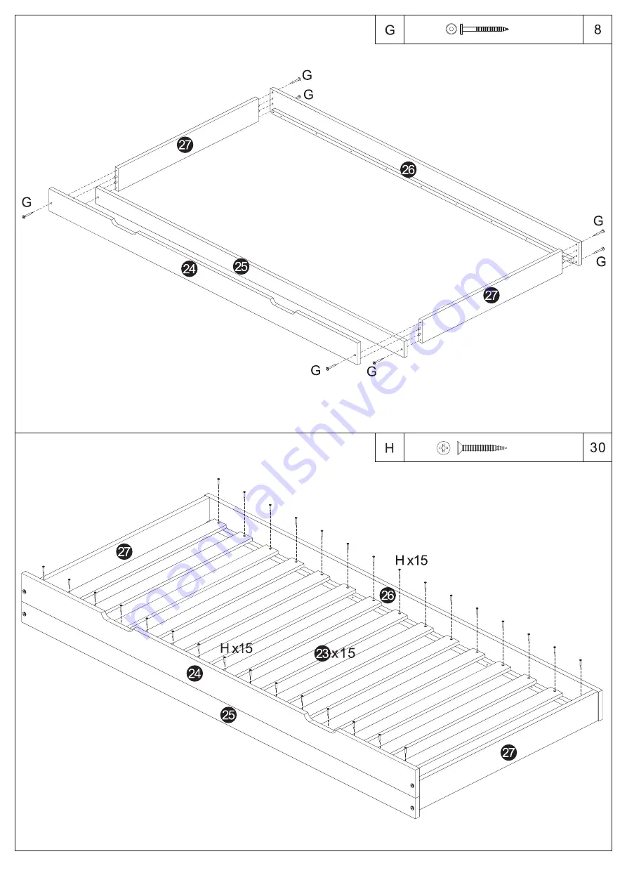 Flair Furnishings Woodland Trundle House Скачать руководство пользователя страница 15