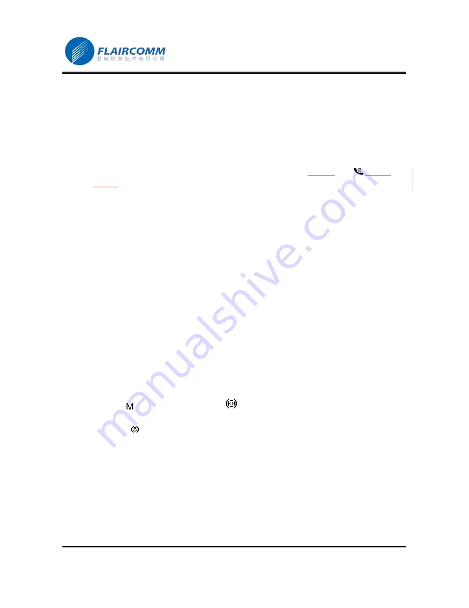 Flaircomm Technologies BlueTone BTHF920 User Manual Download Page 18