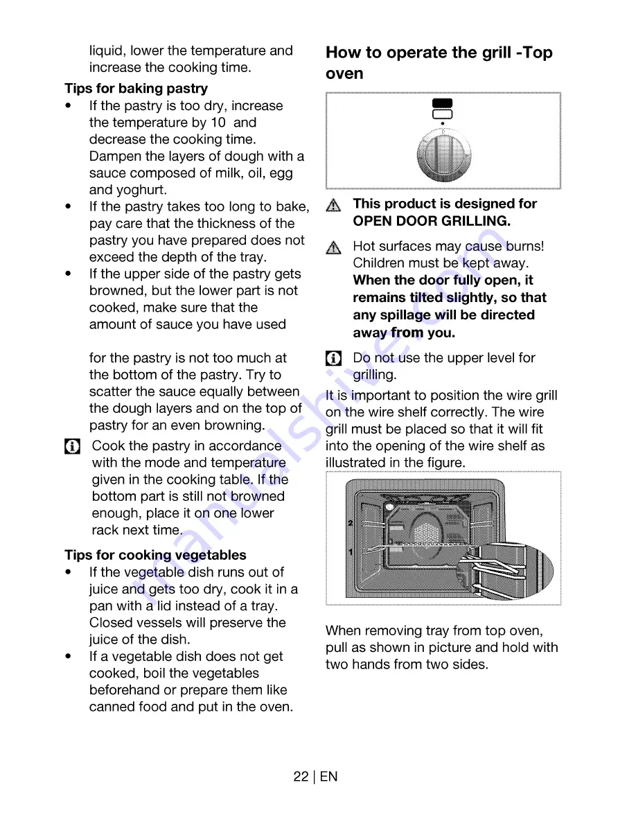 Flavel Milano E60 Users Manual & Installation Download Page 23