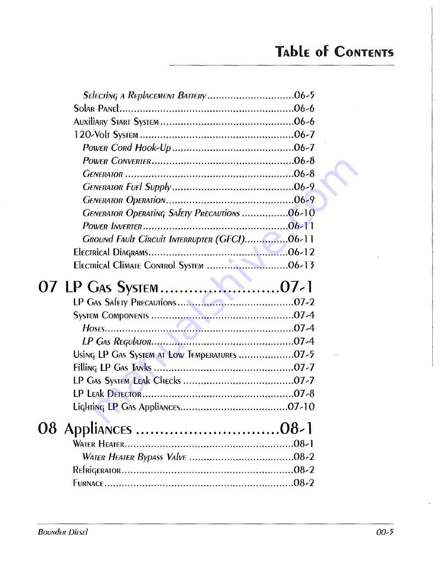 Fleetwood Bounder 2000 Owner'S Manual Download Page 13