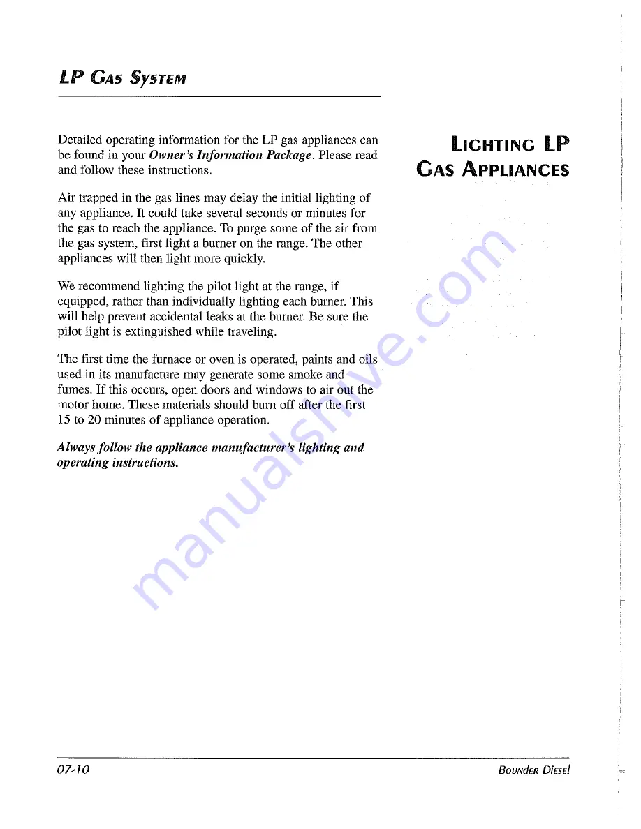 Fleetwood Bounder 2000 Owner'S Manual Download Page 128