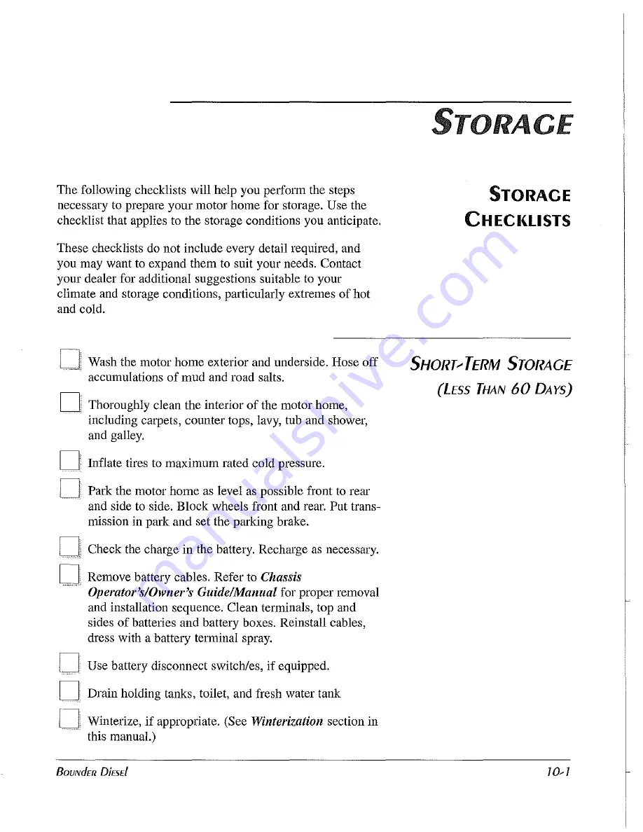 Fleetwood Bounder 2000 Owner'S Manual Download Page 149