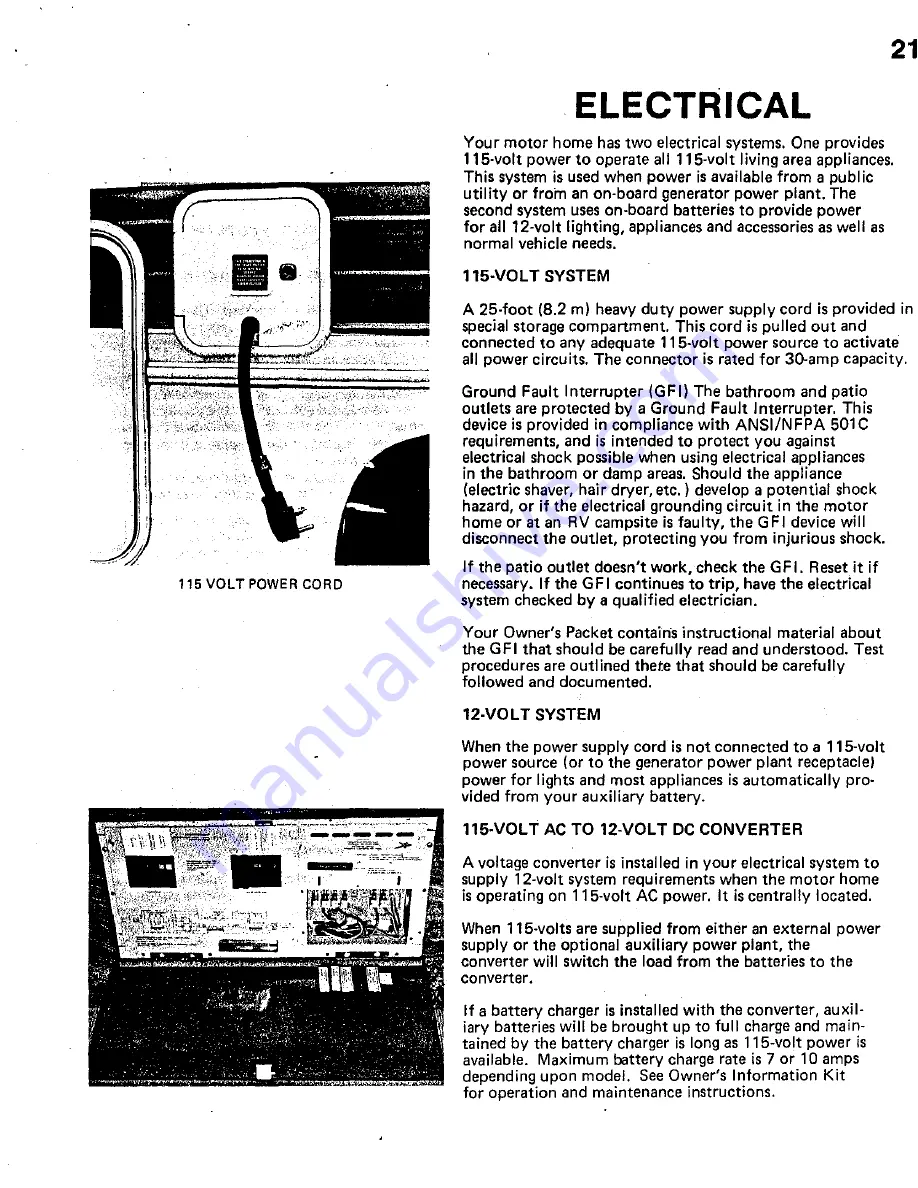 Fleetwood Southwind 1982 Owner'S Manual Download Page 29