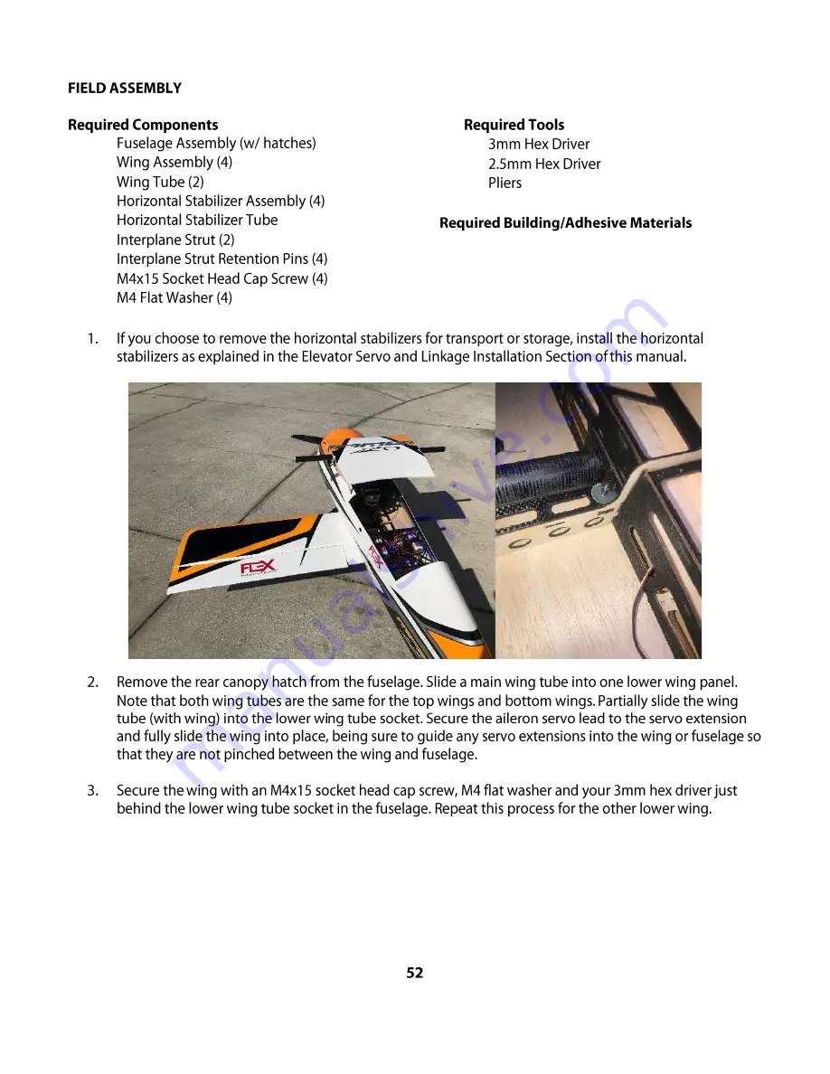 Flex innovations MAMBA 120 Instruction Manual Download Page 54