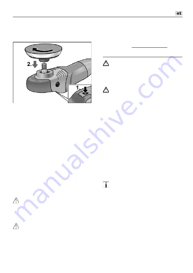 Flex PE 14-1 180 Original Operating Instructions Download Page 193