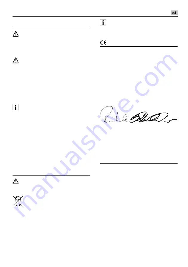 Flex ST 1005 VE Operating Instructions Manual Download Page 135