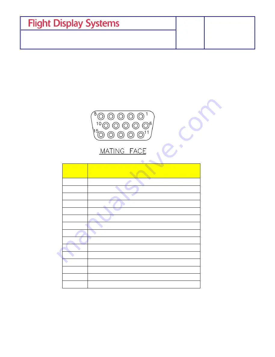 Flight Display Systems FD201CV-LP VER HD Installation And Operation Manual Download Page 10