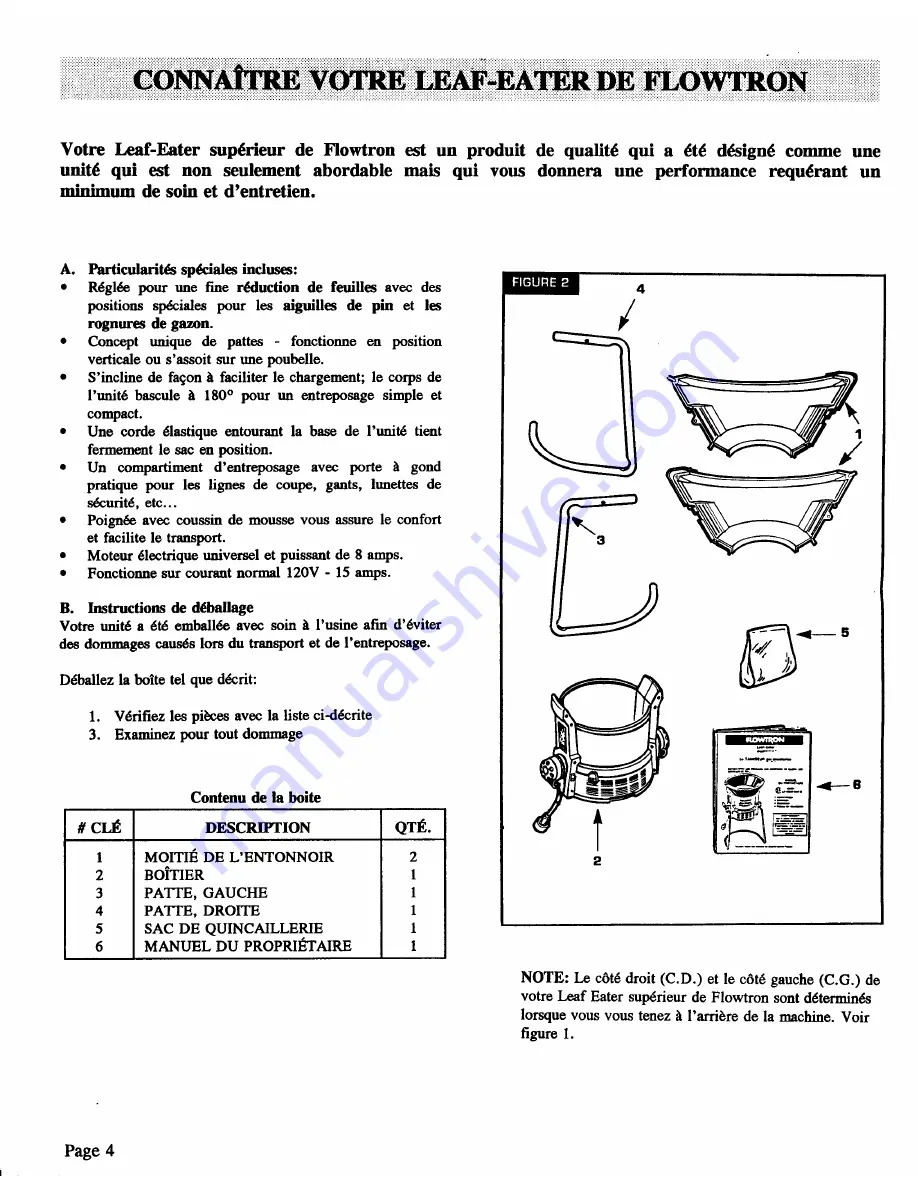 Flowtron Leaf Eater LE-900F Owner'S Manual Download Page 10