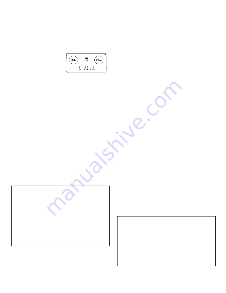 Flowtron Mosquito PowerTrap MT-200 Series Operating Instructions Manual Download Page 6