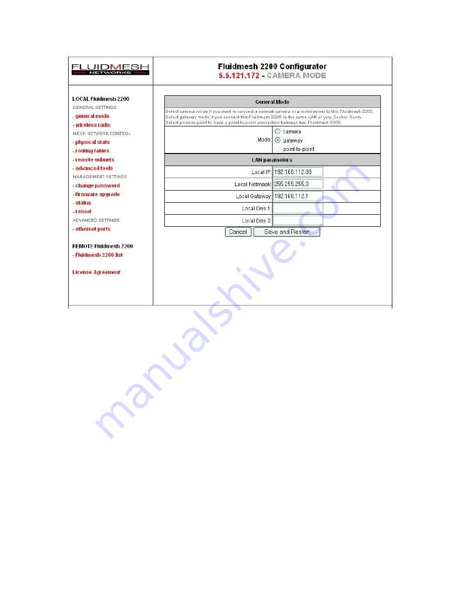 Fluidmesh 2200 Series Скачать руководство пользователя страница 15