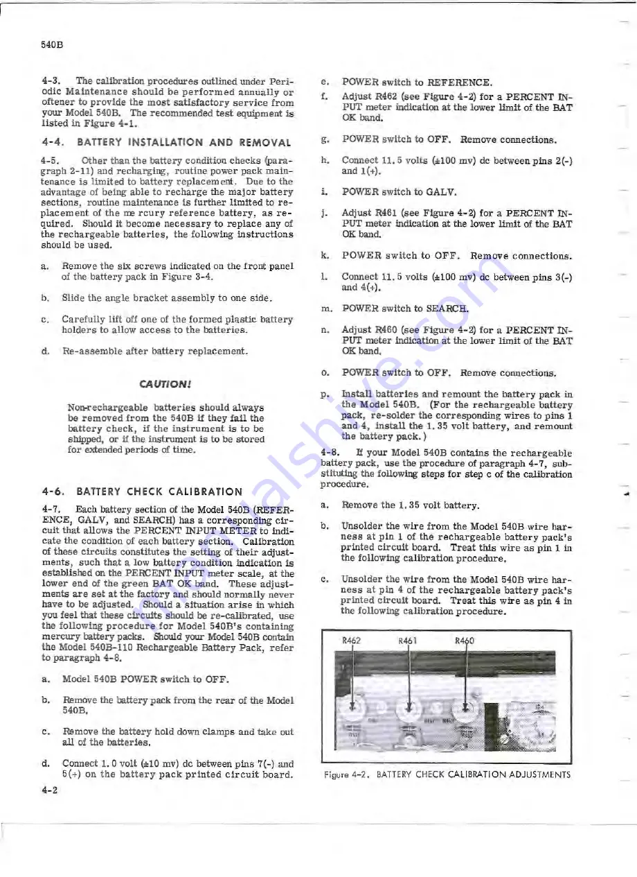 Fluke 540B Instruction Manual Download Page 34