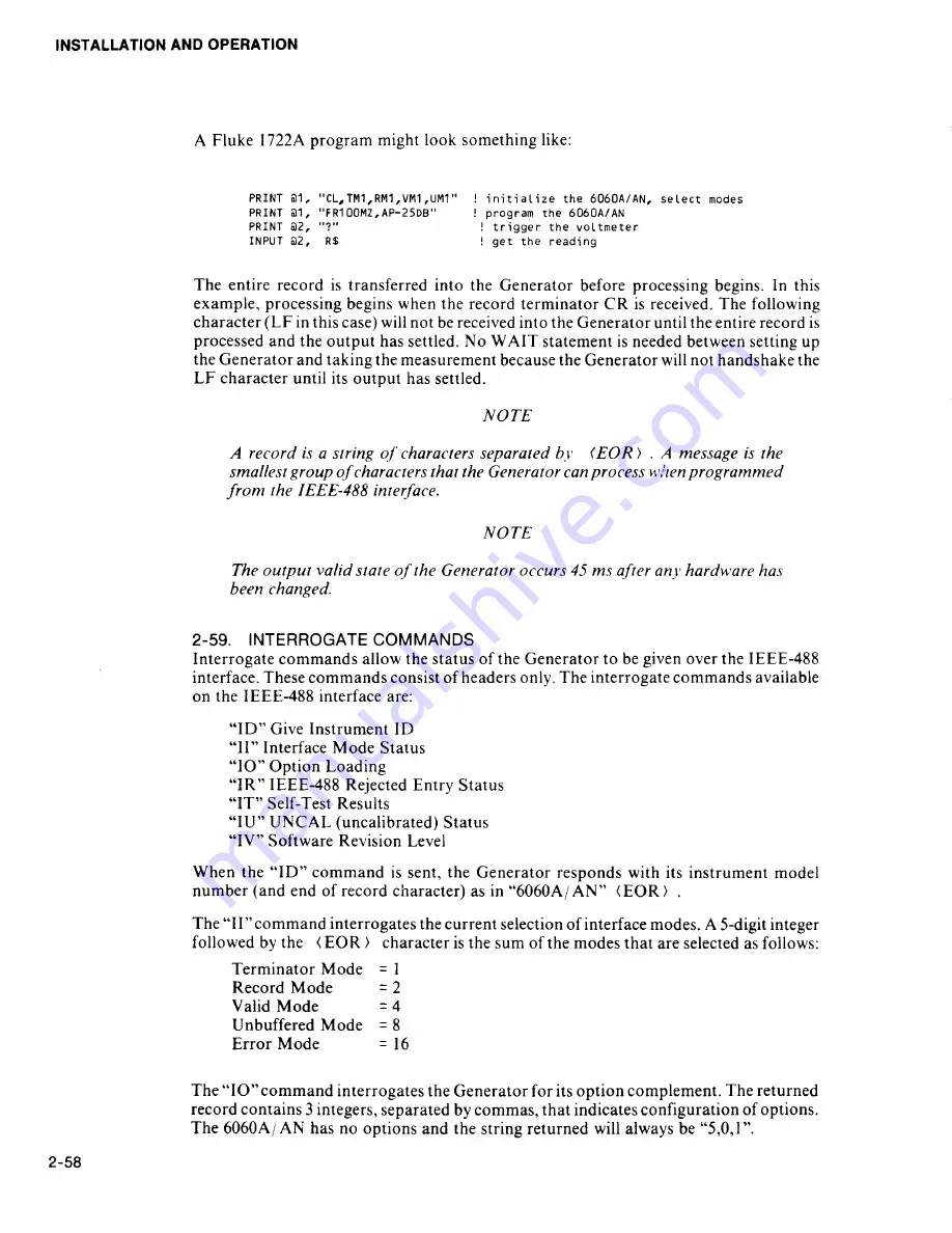 Fluke 6060A Manual Download Page 87