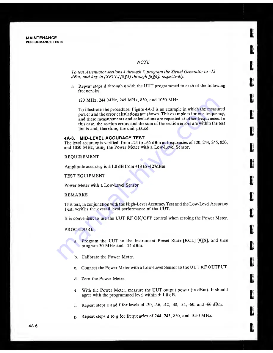 Fluke 6060B Instruction Manual Download Page 118