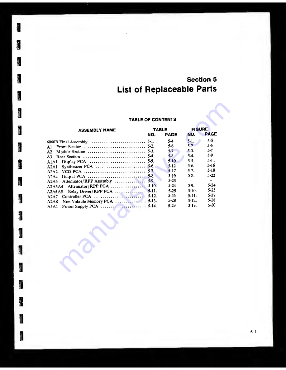 Fluke 6060B Instruction Manual Download Page 171