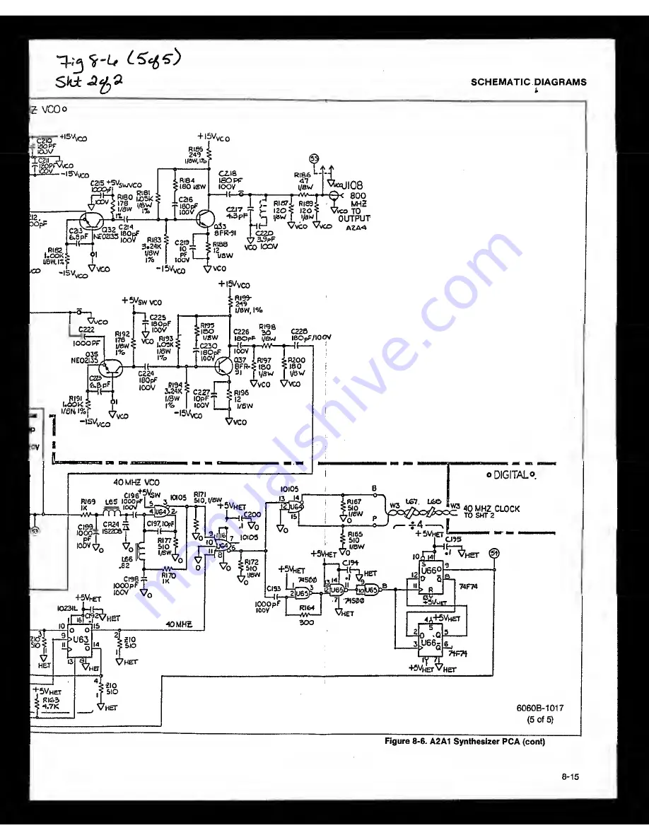 Fluke 6060B Instruction Manual Download Page 259