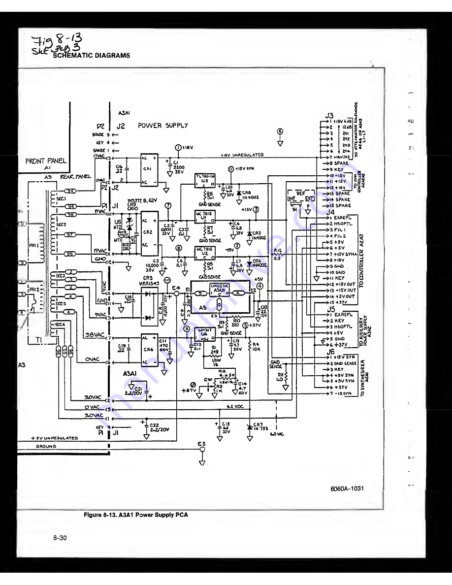 Fluke 6060B Instruction Manual Download Page 298