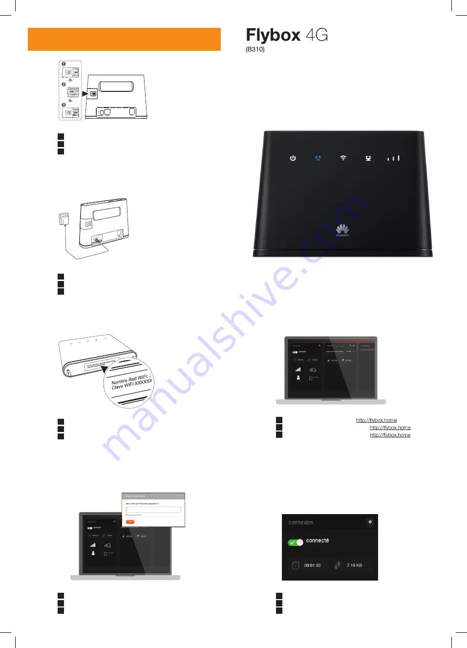 Flybox B310 Скачать руководство пользователя страница 1