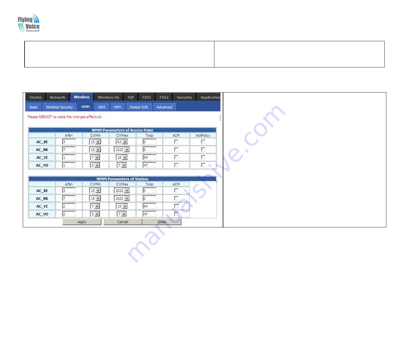 Flying Voice G700A User Manual Download Page 40