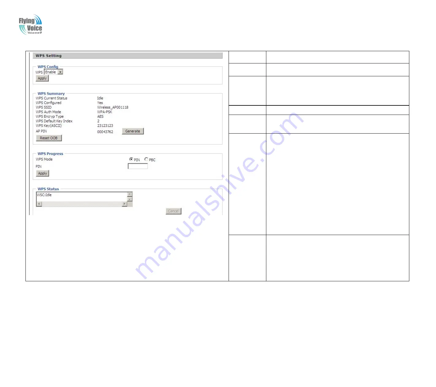 Flying Voice G700A User Manual Download Page 42