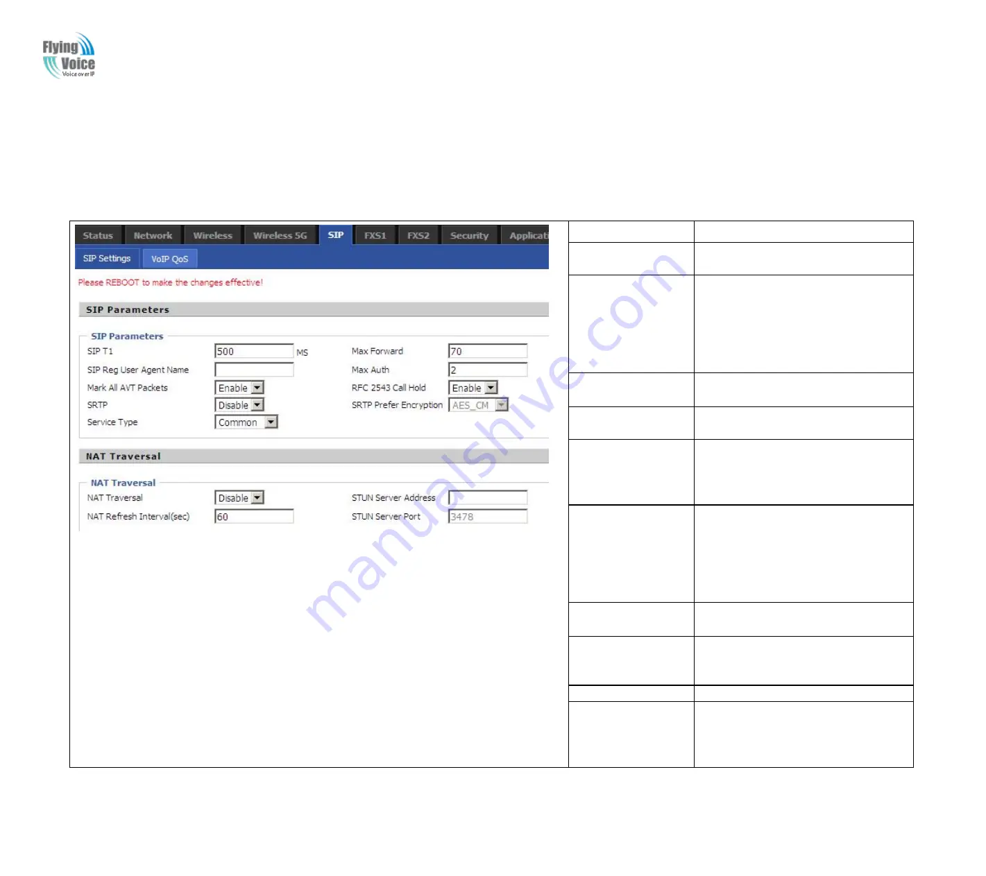 Flying Voice G700A User Manual Download Page 49