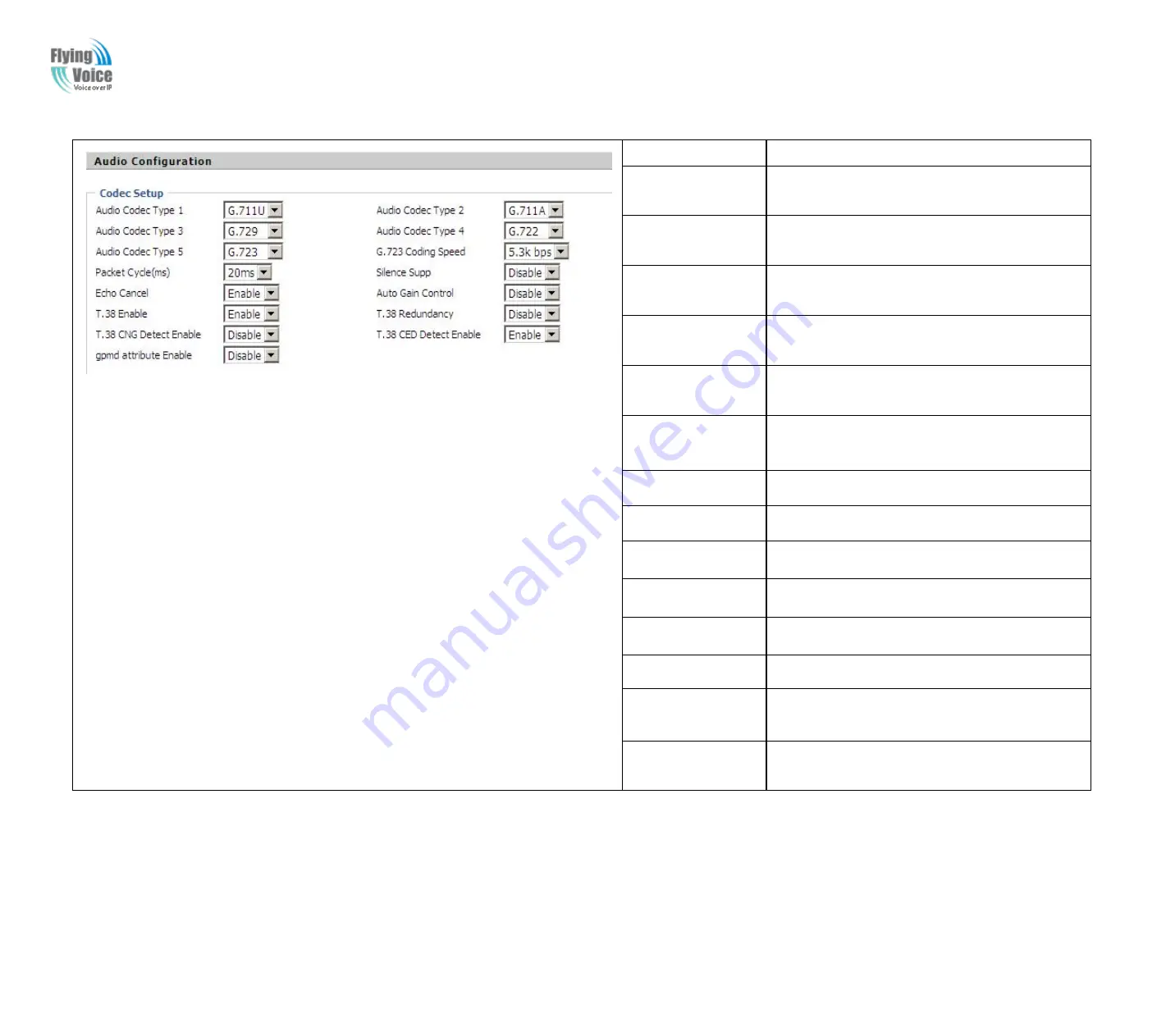 Flying Voice G700A User Manual Download Page 52