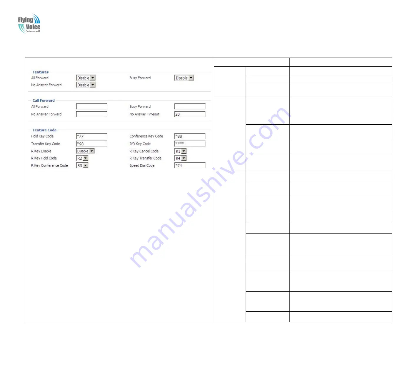 Flying Voice G700A User Manual Download Page 57