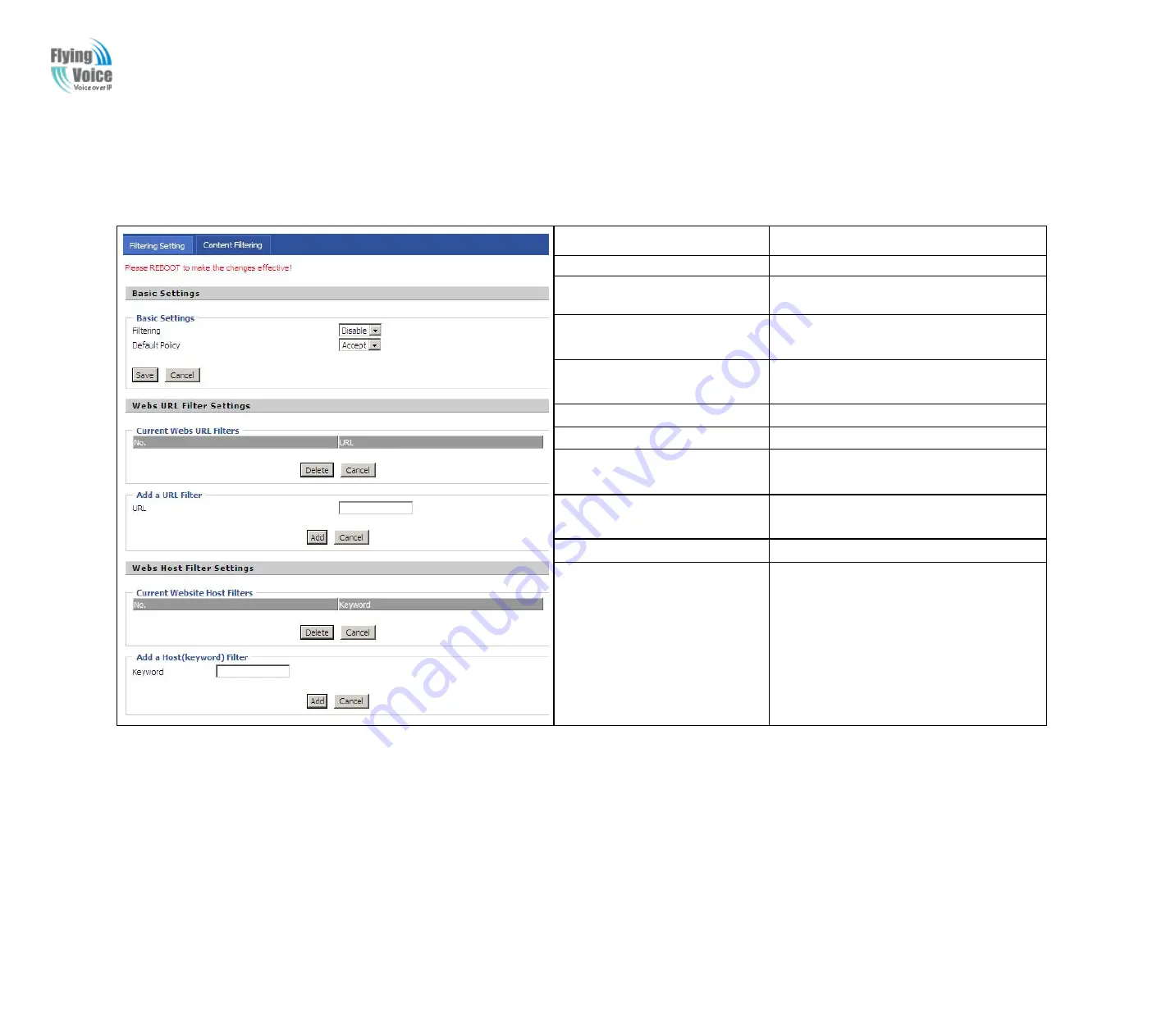 Flying Voice G700A User Manual Download Page 64