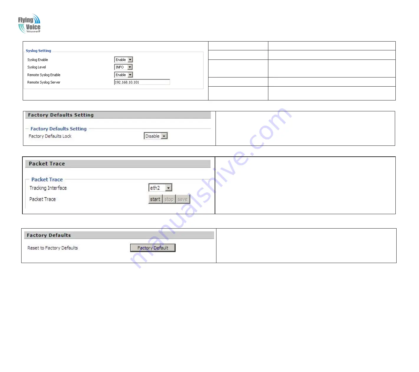 Flying Voice G700A User Manual Download Page 70