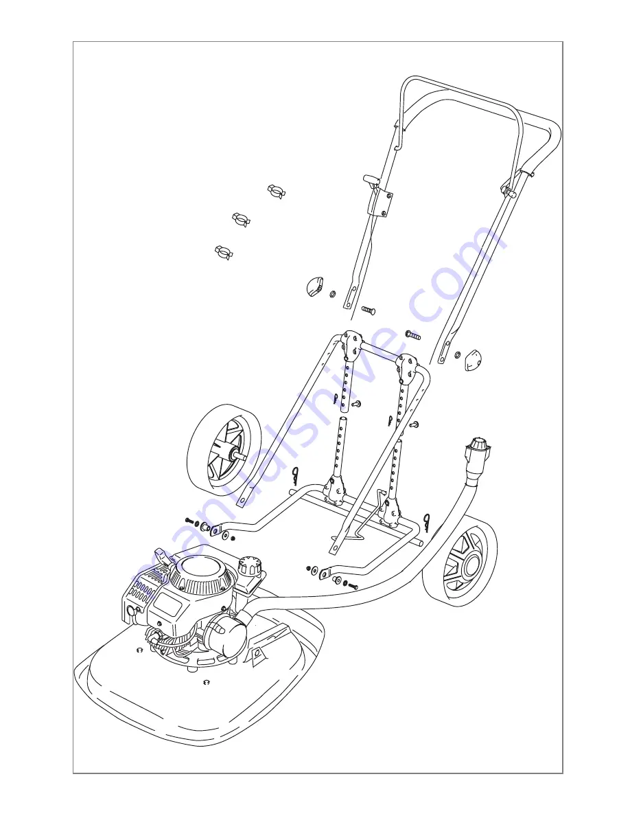 Flymo GT500 WHEELS Instruction Manual Download Page 2