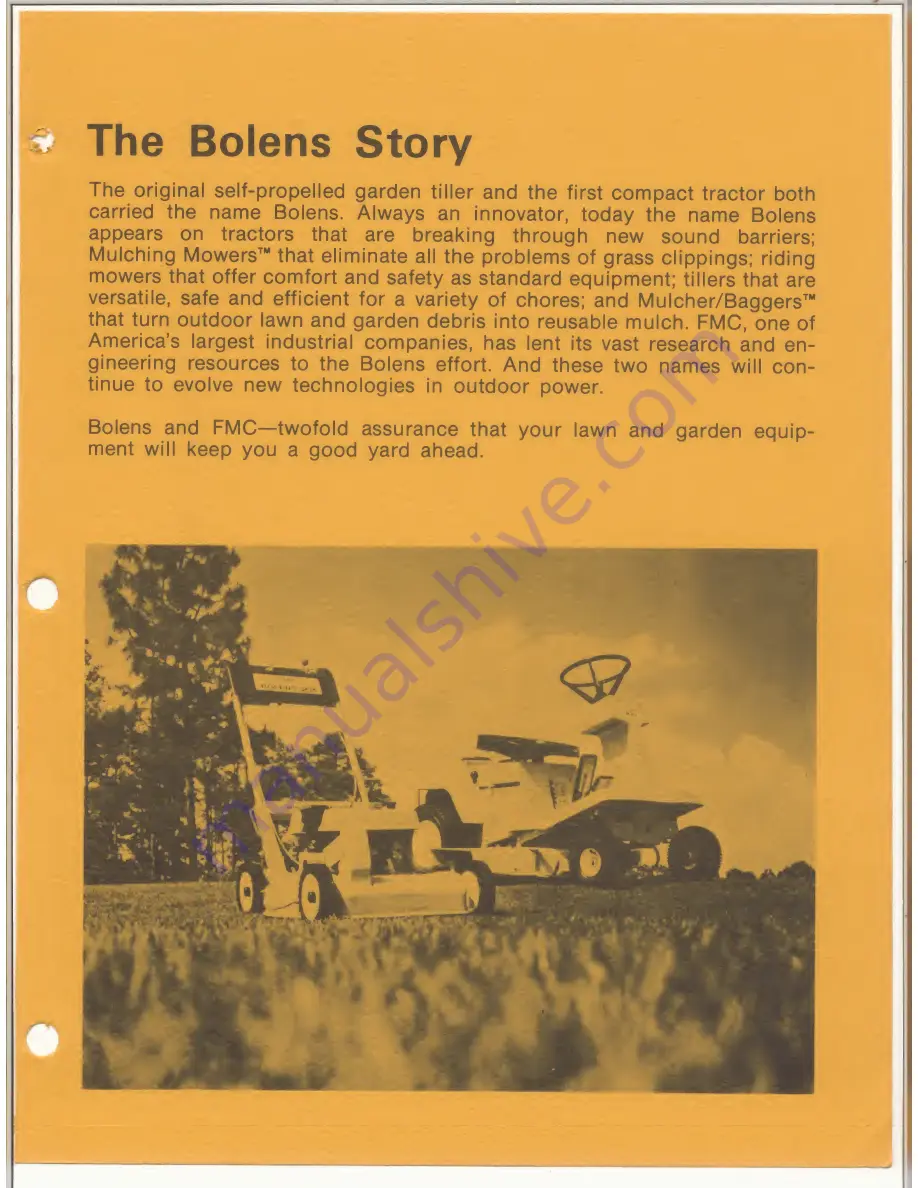 FMC Bolens 524 Safety And Operation Instructions Download Page 23