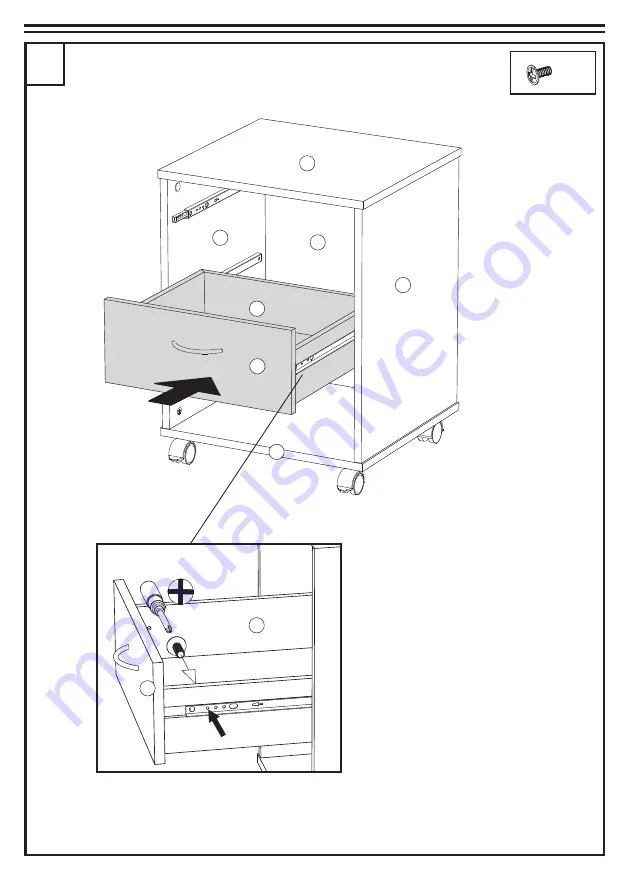 FMD Möbel CABINET ON CASTORS Assembly Instruction Manual Download Page 9