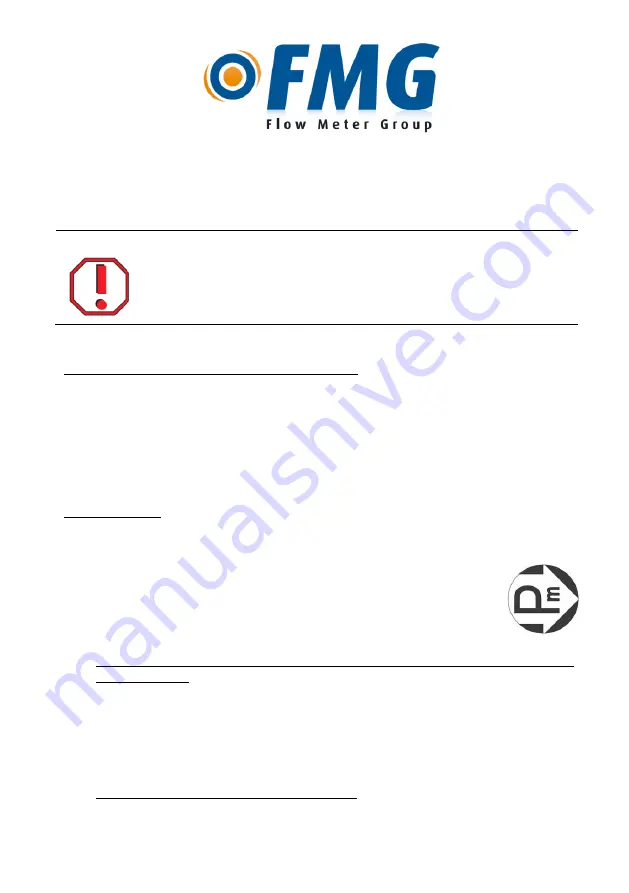 FMG FMR 171 Installation And Operation Instructions Manual Download Page 1