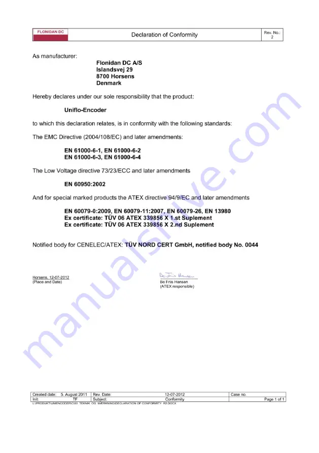 FMG FMT-L Installation And Operation Instructions Manual Download Page 13