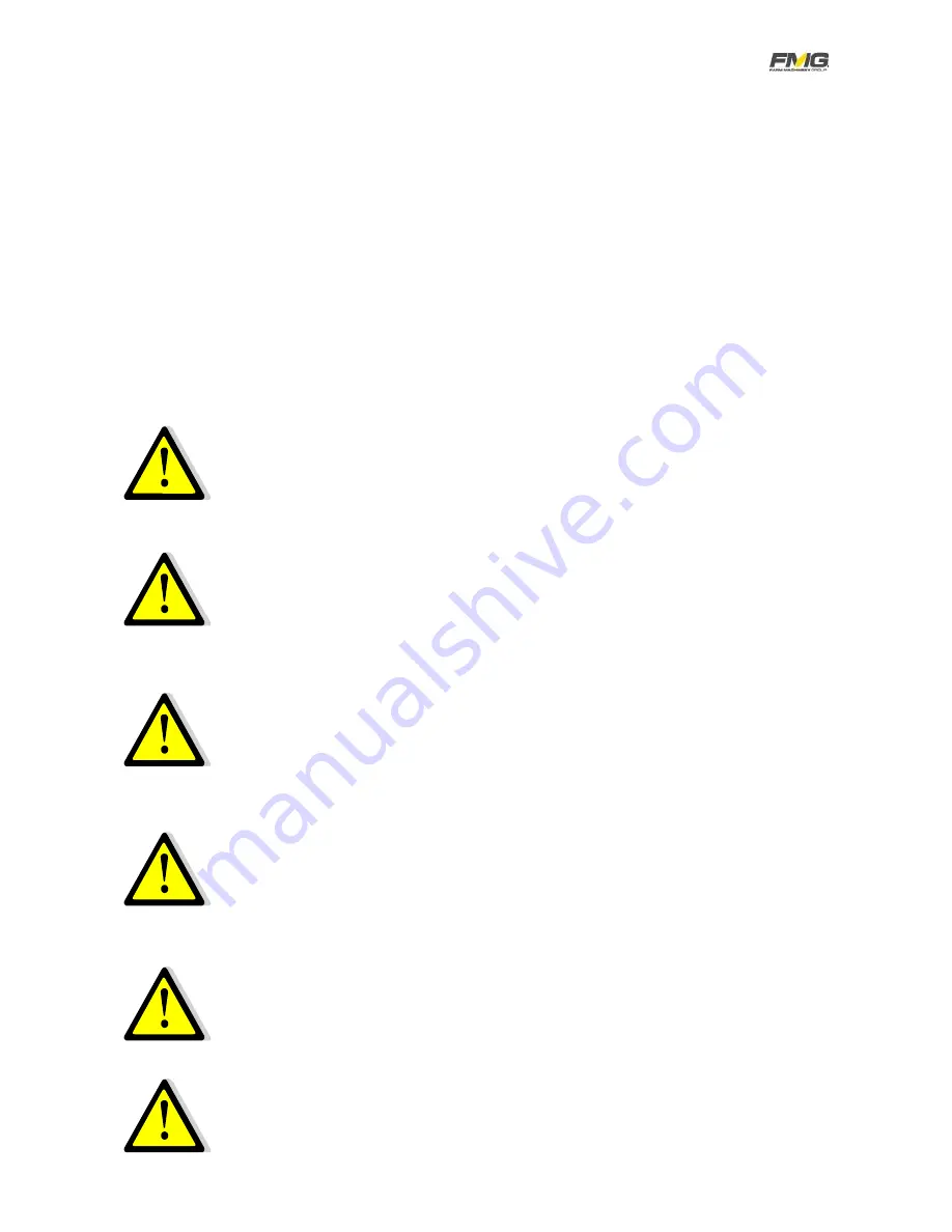 FMG PL245 Operator'S Manual Download Page 6