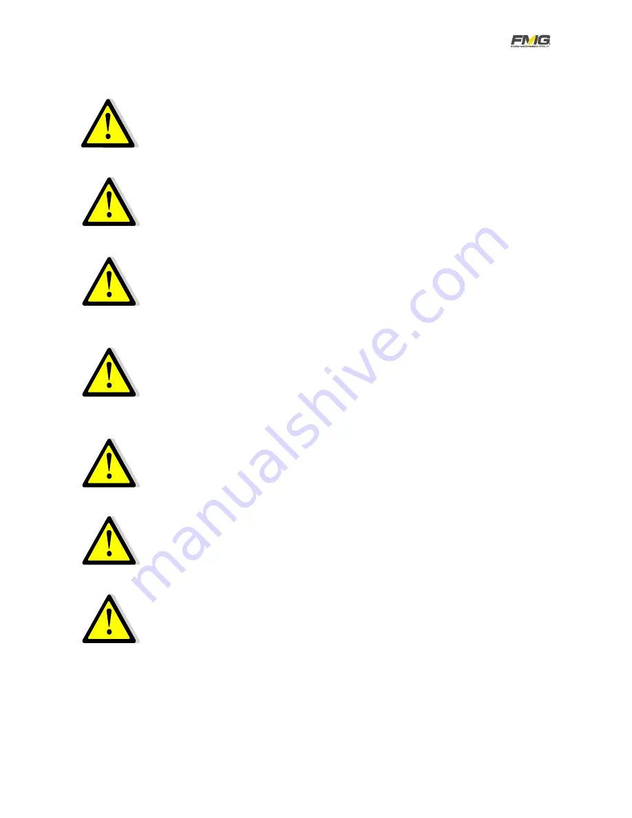 FMG PL245 Operator'S Manual Download Page 7