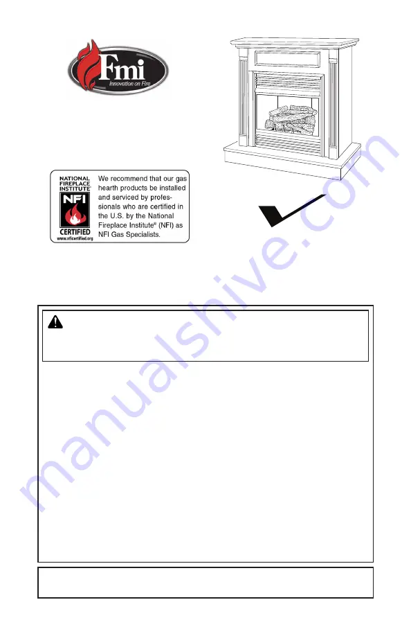 FMI FSF32NEWS Owner'S Operation & Installation Manual Download Page 1