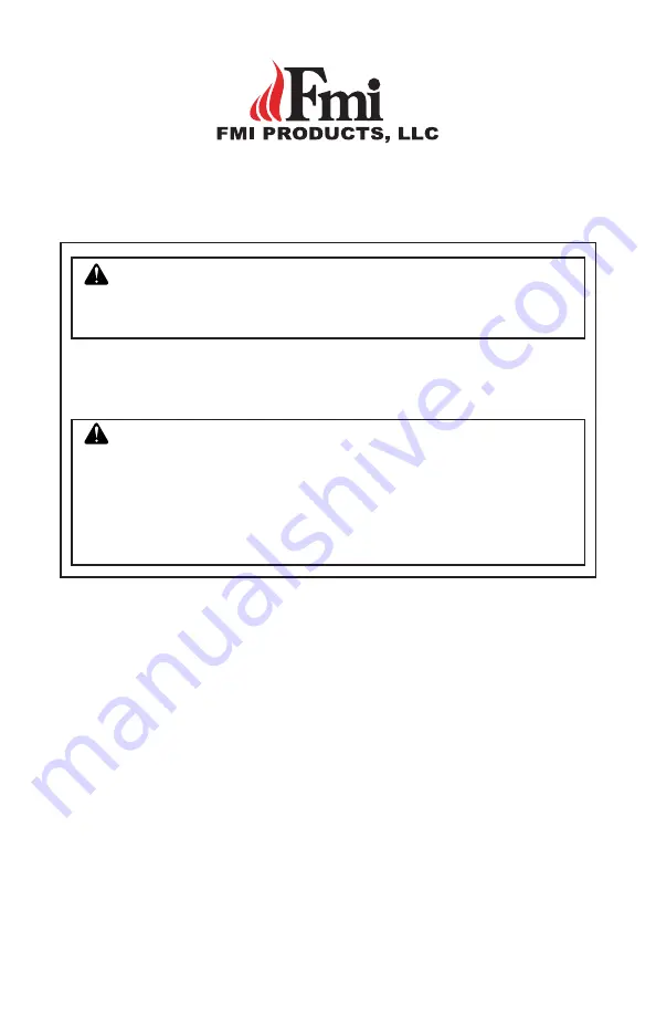 FMI GA9050A-1 Series Manual Download Page 1