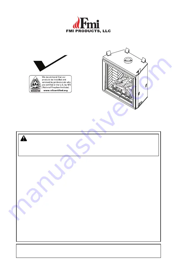 FMI (V) DVF42NH Owners Manual And Installation Manual Download Page 1